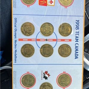 1998 Team Canada 🇨🇦 Hockey medallion set